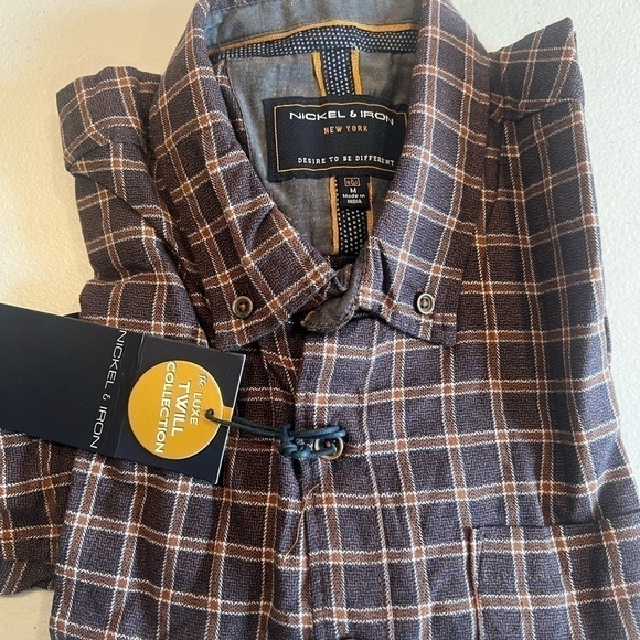 New NICKEL 6 IRON NEW YORK, Men long sleeve dress shirt, casual cotton shirt - Picture 9 of 14